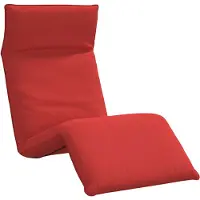 vidaXL Hopfällbar solstol röd 175x54x8,5 cm oxfordtyg