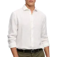 Superdry Riviera Linen Skjorta Med Långa ärmar