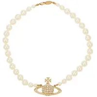 Vivienne Westwood Enradig Pärlbasrelief Choker Damhalsband Mässing 6301010602R202R202 Box,W2