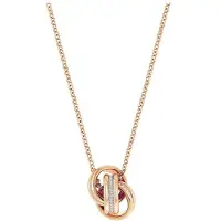 Swarovski Further Sammanflätade Cirklar Romantisk Halsband Damhalsband Roséguld 5224980 Pink Bowknot Box