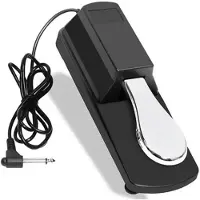 Cosy Homes Sustainpedal med kabel Fotpedal Kompatibel med Alla Elektroniska Klaviaturer Digitalpiano