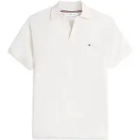 Tommy Hilfiger T-shirt 'Relaxed Fit Stripe Crepe' ljusgul