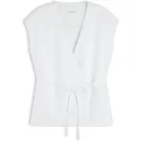 Tommy Hilfiger Linen Blend Tie Wrap Waistcoat