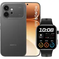 Honor 600 Smartphone 8GB RAM 512GB Svart + Watch 2i