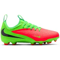 Nike Phantom 6 Academy Low Cut MG Erling Haaland Personal Edition - Rosa/Svart/Grön Barn - Multi Ground (MG), storlek 33½