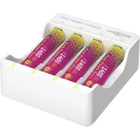 Ansmann Pure Power Set 4× Micro AAA Akkus und Lademodul Laddbart batteri AAA (R03) Li-Ion 1250 mAh 1.5 V 1 st