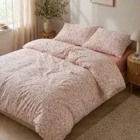 Hoie Sängkläder 140x220 cm - Kreppsängkläder - - Barbro Varm Rosa