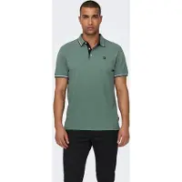 Only & Sons T-shirt 'ONSFletcher' jade / svart / vit