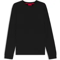 HUGO för män. 50532022 Austin pyjamas topp svart (M), Hemkläder, Bomull, Lång ärm