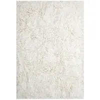 Layered Shaggy matta 180 x 270 cm Bone White