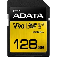 ADATA Premier One SDXC 128 GB Class 10 UHS-II/U3 V90 card (ASDX128GUII3CL10-C)