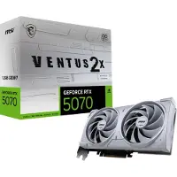 MSI GeForce RTX 5070 12G VENTUS 2X OC - Grafikkort - GeForce RTX 5070 - 12 GB GDDR7 - PCI Express 5.0 - 3 x DisplayPort, HDMI - vit