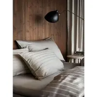 Hoie Sängkläder 140x200 cm - 100% bomullssatin - - Milano Grå
