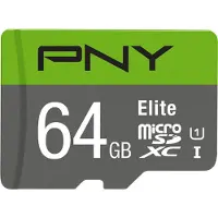 PNY Elite - Flash-minneskort - 64 GB - UHS-I U1 / Class10 - mikroSDXC UHS-I