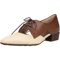 Hispanitas för kvinnor. BHV264628 Azucena beige skor (39), Hud, Brun, 1 till 3 cm, Nyckelband, Casual, Parti, Klassisk