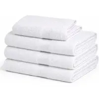 ByBorg Bambuhandduk - Badlakan 100x150 cm - Bambu/bomull - Vit