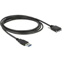 DeLOCK USB-kabel USB-A kontakt, USB-Micro-B-kontakt 3.00 m Svart 83599