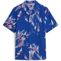 Tommy Hilfiger Tommy Jeans Regular Linen Blend Short Sleeve Shirt