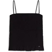 Tommy Hilfiger Topp 'Smock Slim Strap' svart