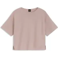 BOSS för kvinnor. 50560012 Jersey Fouetta rosa (M), Casual, Bomull, Kort ärm