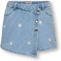 ONLY Shorts - KogLesly - Light Blue Denim m. Blommor - - 14 år (164) - Shorts