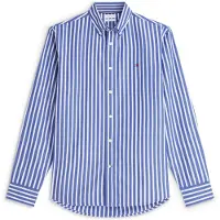 Tommy Hilfiger Skjorta 'Regular Fit Flex Stripe' blå / vit