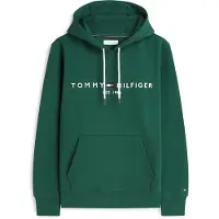 Tommy Hilfiger Sweatshirt 'Logo Embroidery Flex Drawstring' marinblå / gran / röd / vit