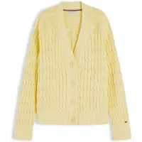 Tommy Hilfiger Kofta 'Cable Oversized' ljusgul
