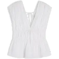 Tommy Hilfiger Regular Fit Sleeveless Smock Blouse WiTH Linen