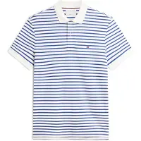 Tommy Hilfiger T-shirt 'Regular Fit Fluid' royalblå / vit