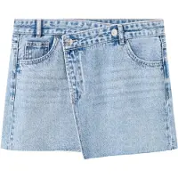 MANGO TEENS Kjol blå denim