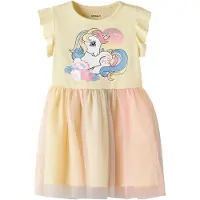 Name It Mini Klänning - NmfAdaja MLP - Double Cream - - 6 år (116) - Klänning
