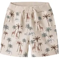 Name It Mini Sweatshorts - NmmHenry - Peyote Melange m. Palmer - - 2 år (92) - Shorts