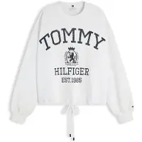 Tommy Hilfiger Sweatshirt 'VARSITY CREST' marinblå / vit