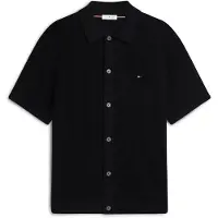 Tommy Hilfiger Relaxed Pointelle Short Sleeve Shirt WiTH Linen