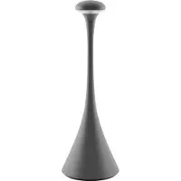Sigor LED-batteridriven bordslampa Nudrop, IP54, grå dimbar, Aluminium / grå / zink, Vardagsrum / matsal, Aluminium / grå / zink, Modern