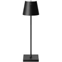 Sigor LED bordslampa Nuindie tango, dimbar, Svart, Vardagsrum / matsal, Aluminium / grå / zink, LED-bordslampa