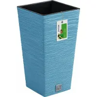 Prosperplast FURU SQUARE LOW kruka med insats 11,4/5 L 200x200x380 mm blå