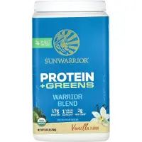 Sun Warrior , Warrior Blend, Protein + Greens, Vanilla, 1.65 lb (750 g)