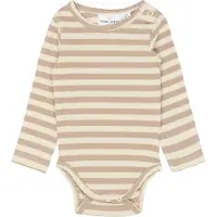 The New Siblings Body l/ä - Rib - TnsbFro - Hummus Striped - - 68 - Body L/Ä