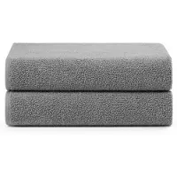 Nordisk tekstil Bomullshanddukar - 100% bomull - 50x100 cm - 2-pack - Dammgrön
