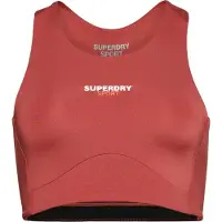 Superdry för kvinnor. WS311591A Core Active BH röd (36), Deportivo, Multisport, Återvunnen polyester, Hållbar