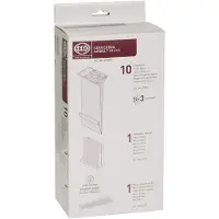 Sebo 6198ER Service Box för Airbelt C2/C2.1 & C3/C3.1 - 10x 3-lagers filterpåsar, sjukhusklassat filter & Mikrohygiensfilter