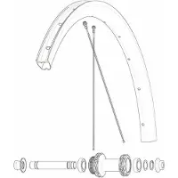 Mavic Kit 12 Front/rear Cosmic Sls 32 Disc Ekrar