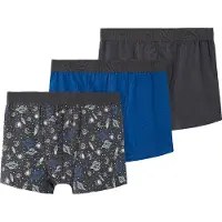Name it Boxershorts - 3-pack - Noos - NkmBoxer - Forged Iron/Spa - - 6 år (116) - Boxershorts
