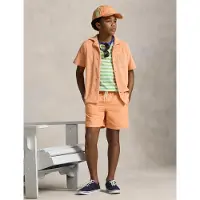 Ralph Lauren för pojkar. 323B13586001 T-shirt i bomullsjersey (13/14años= 163/174cm), Casual, Grön, Kort ärm, barnmode