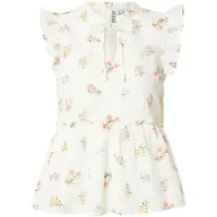 Pieces Blus 'PCEMMA' oliv / orange / gammalrosa / vit