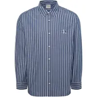 Calvin Klein Relaxed Cotton Poplin Stripe Shirt