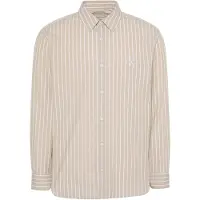 Calvin Klein Relaxed Cotton Poplin Stripe Shirt