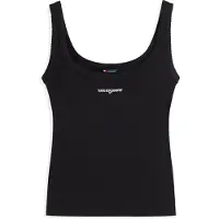Tommy Hilfiger Topp 'Logo Embroidery Slim Tank' svart / vit